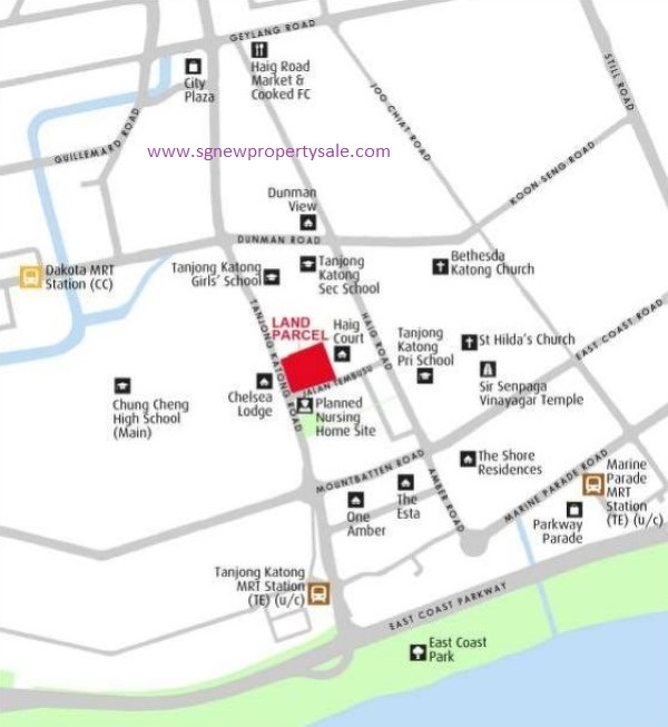 Jalan Tembusu Condo Location Map 