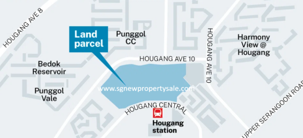 Hougang Central Integrated Development Location Map 2
